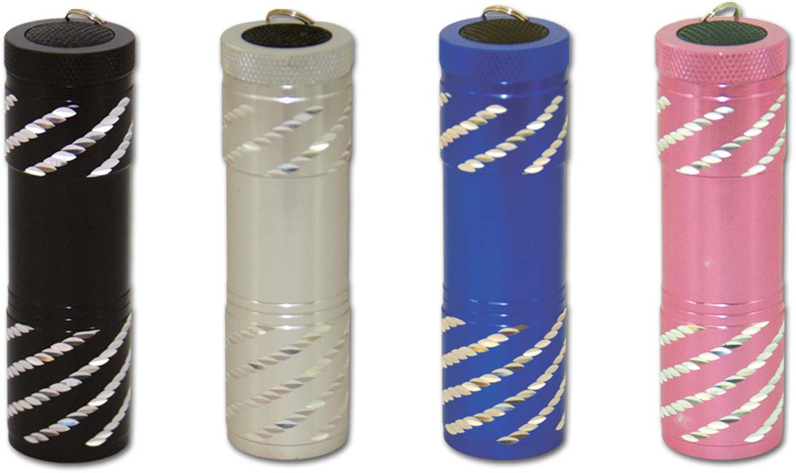 B!X2energy 9er Premium LED-Taschenlampe Glitzer