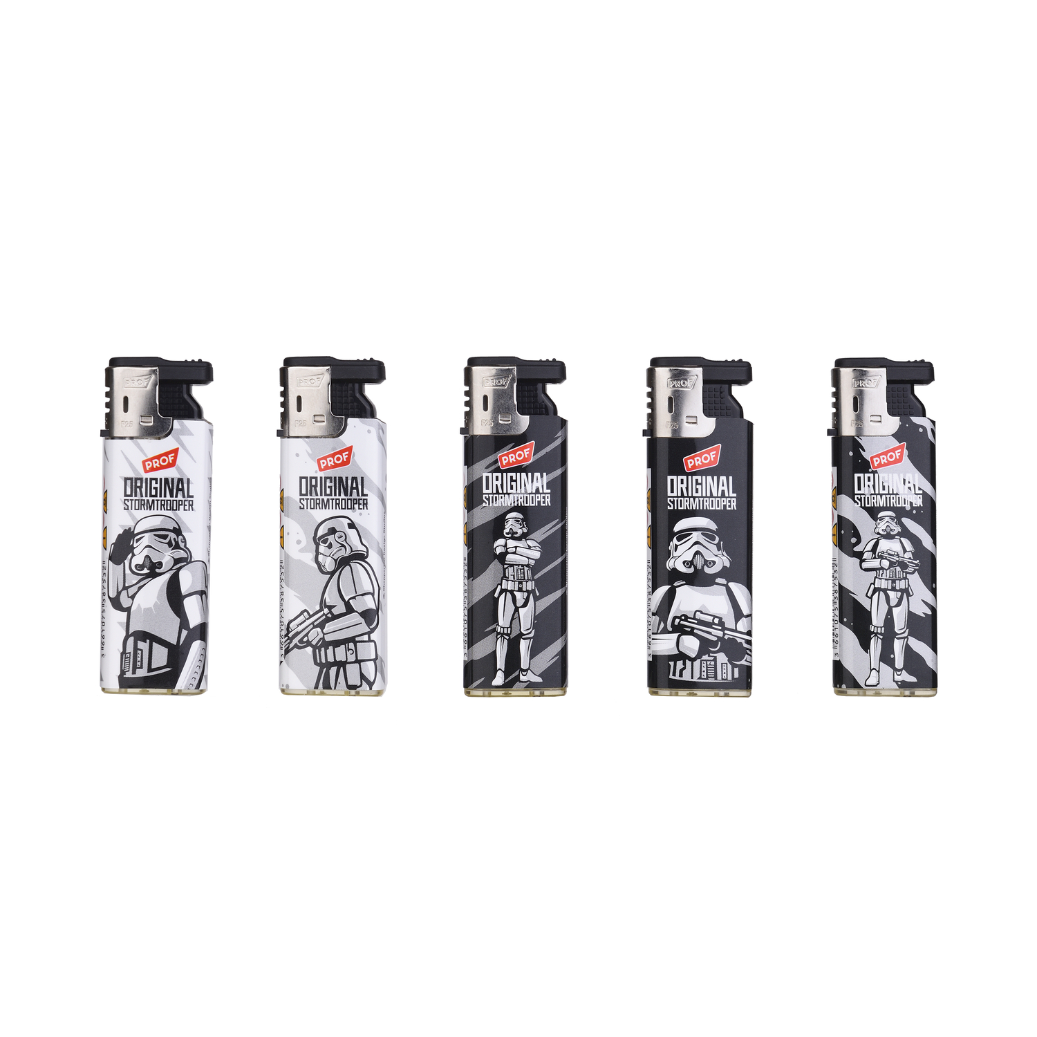 Feuerzeug, Gasfeuerzeug, Stormtrooper-Motiv, Kunststoffgehäuse, Mehrfarbig