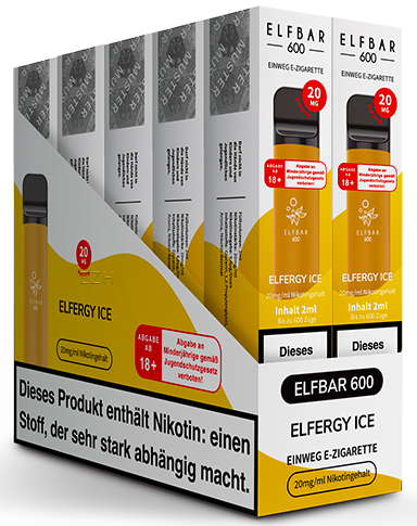 Elfbar 600 "Elfergy Ice" mit Nikotin