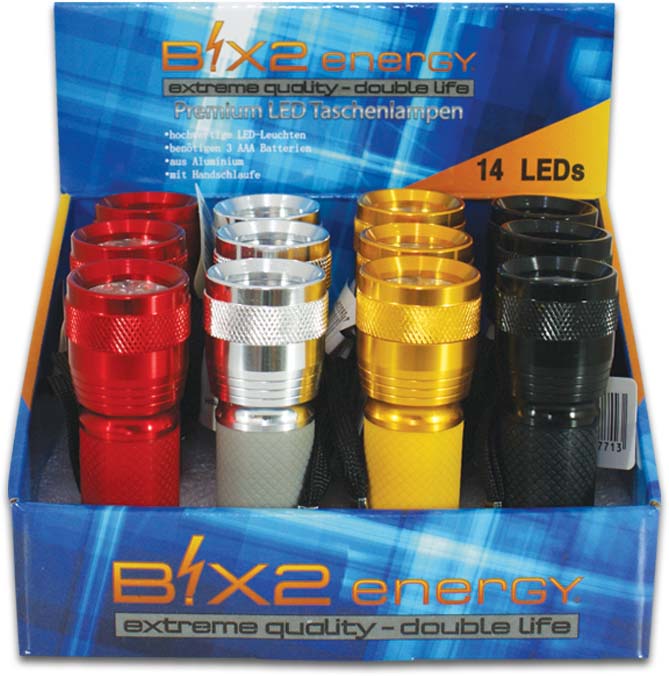B!X2energy 14er Premium LED-Taschenlampe