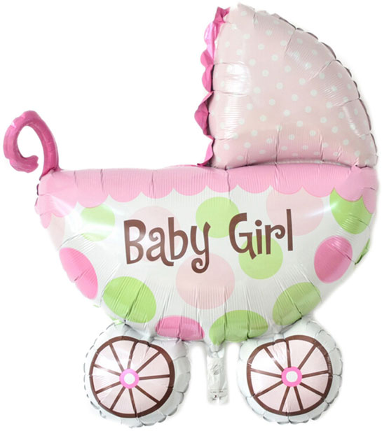 Folienballon "Baby Girl"