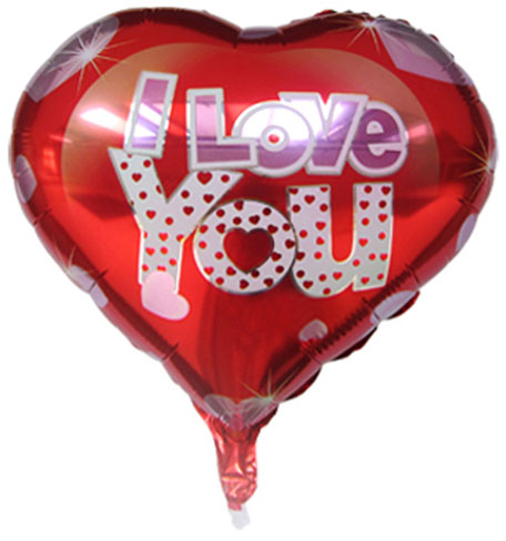 Folienballon Herz "I love you"