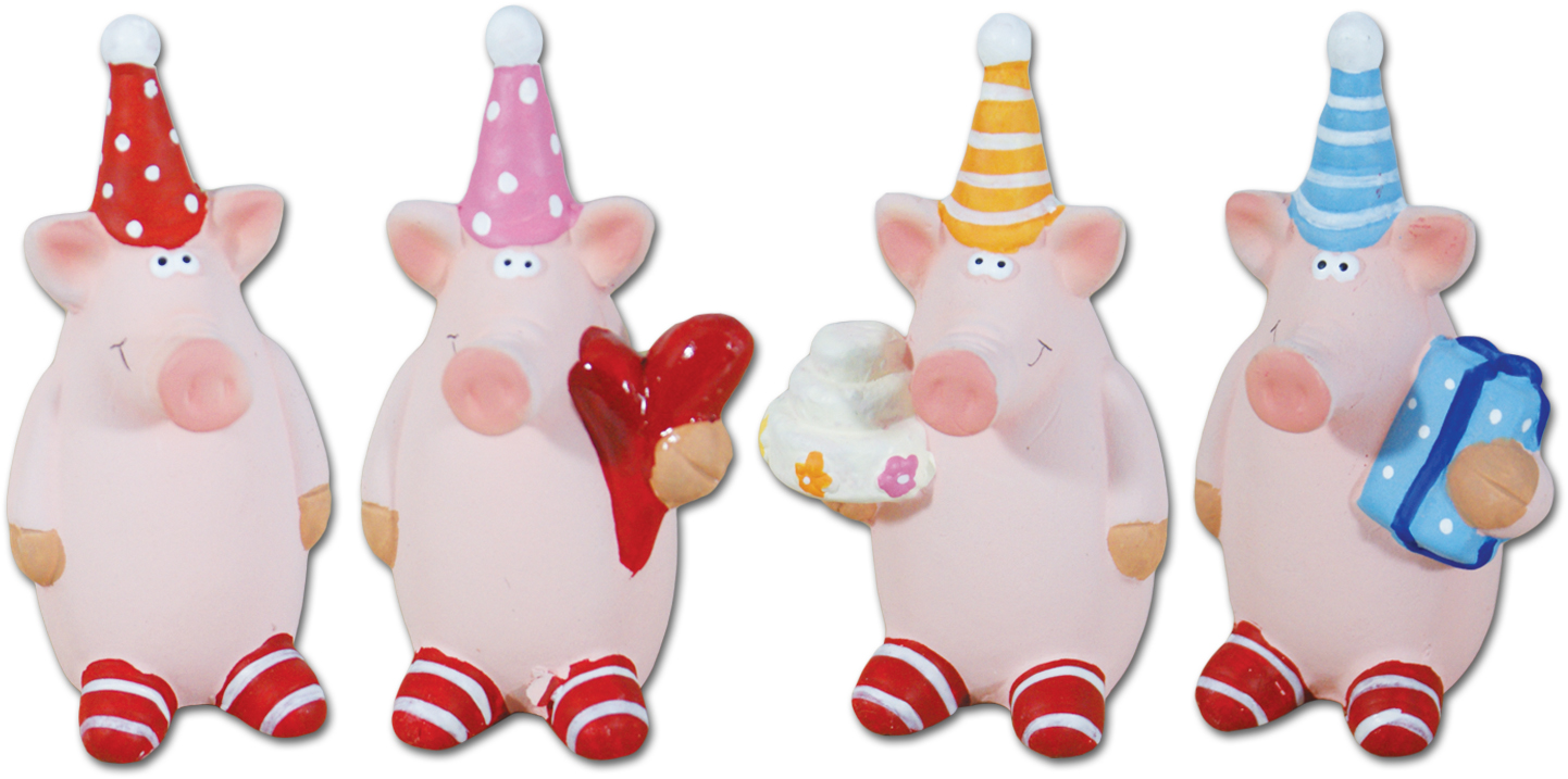 Party-Schwein in Geschenktüte
